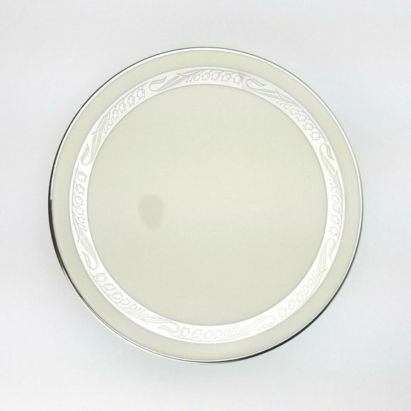Flintridge China Bridal Wreath Platinum Trim Bread & Butter Plates Set Of 4 - Picture 1 of 12
